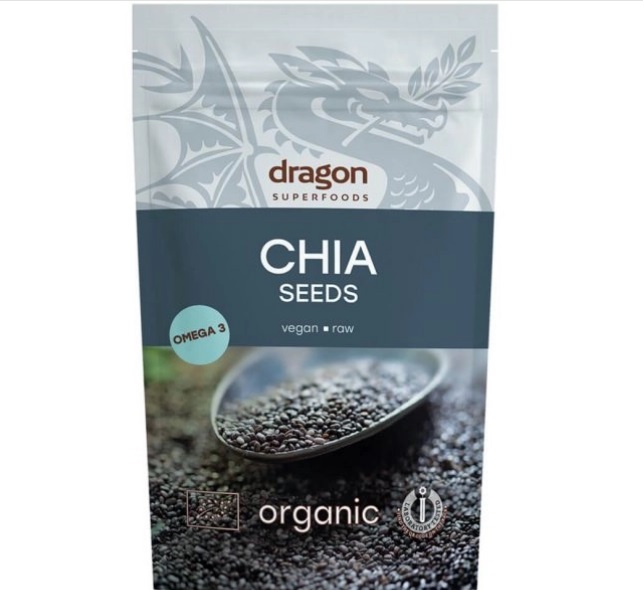 Hạt chia đen hữu cơ 200gr - Dragon Superfood