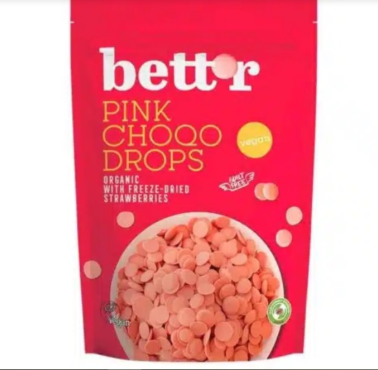 Hạt chocolate dâu hữu cơ 250gr - Bett'r