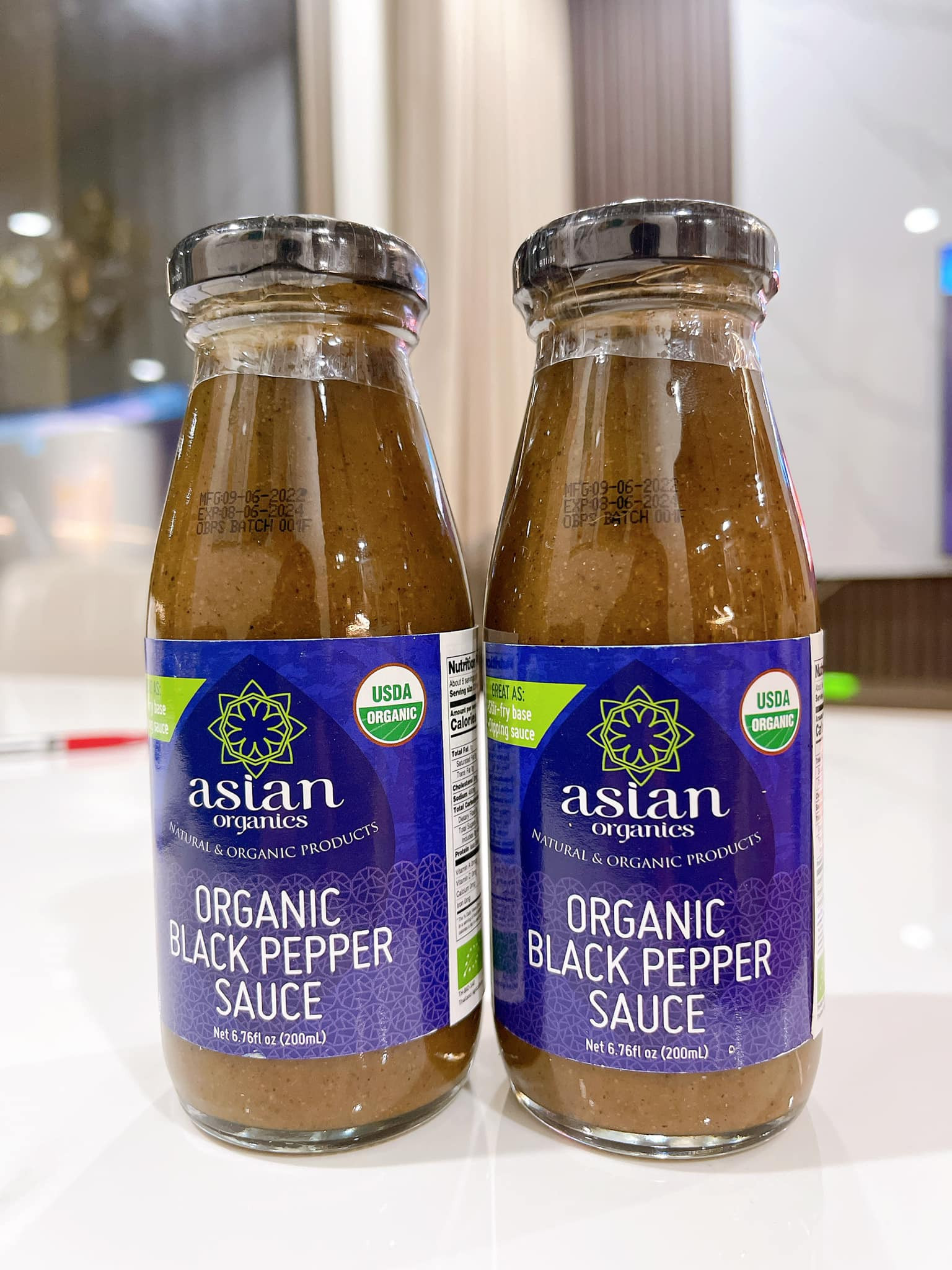 Sốt tiêu đen hữu cơ 200ml - Asian Organics
