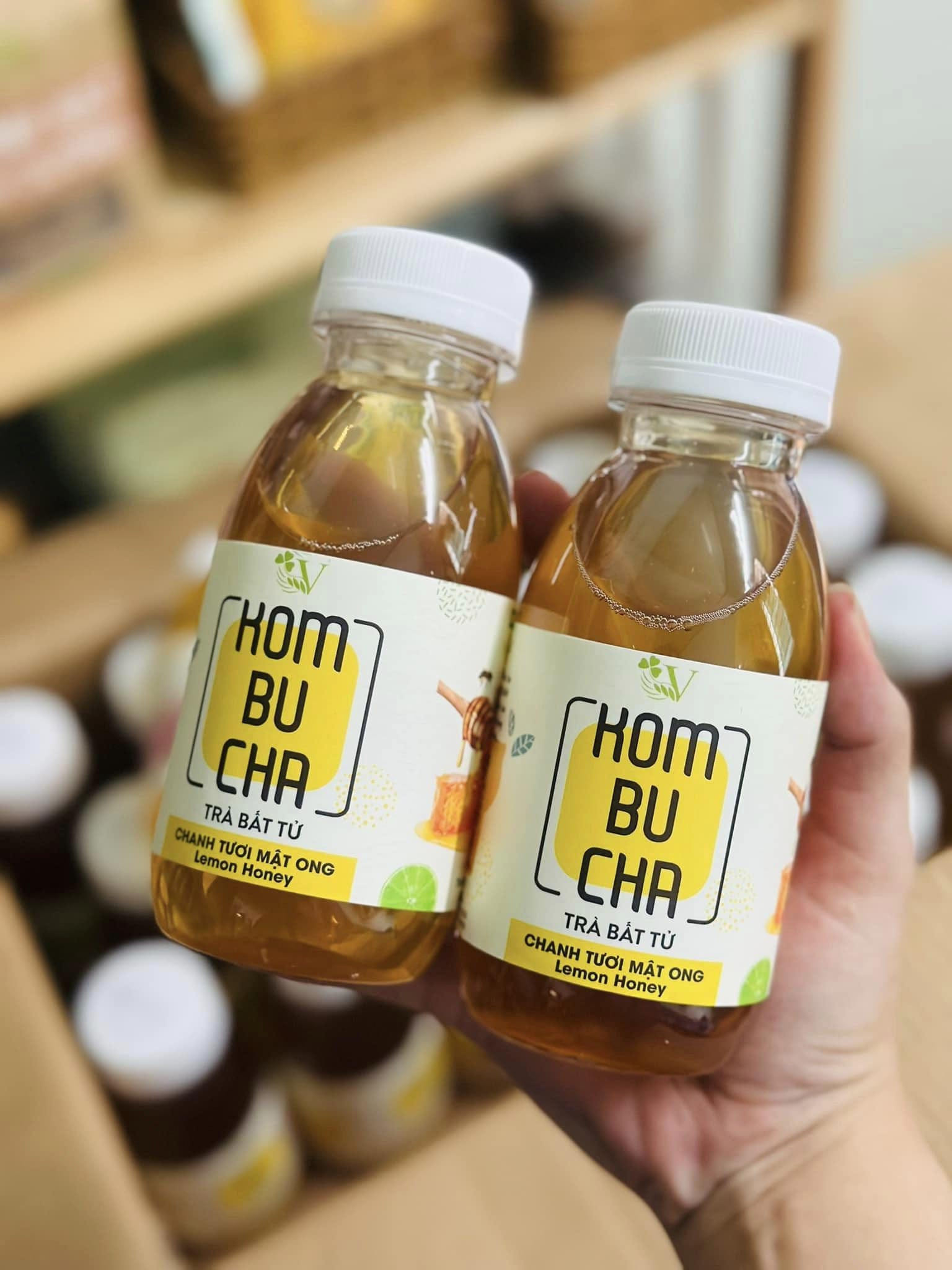 Trà Kombucha Light Chanh leo 250ml - Vgreen