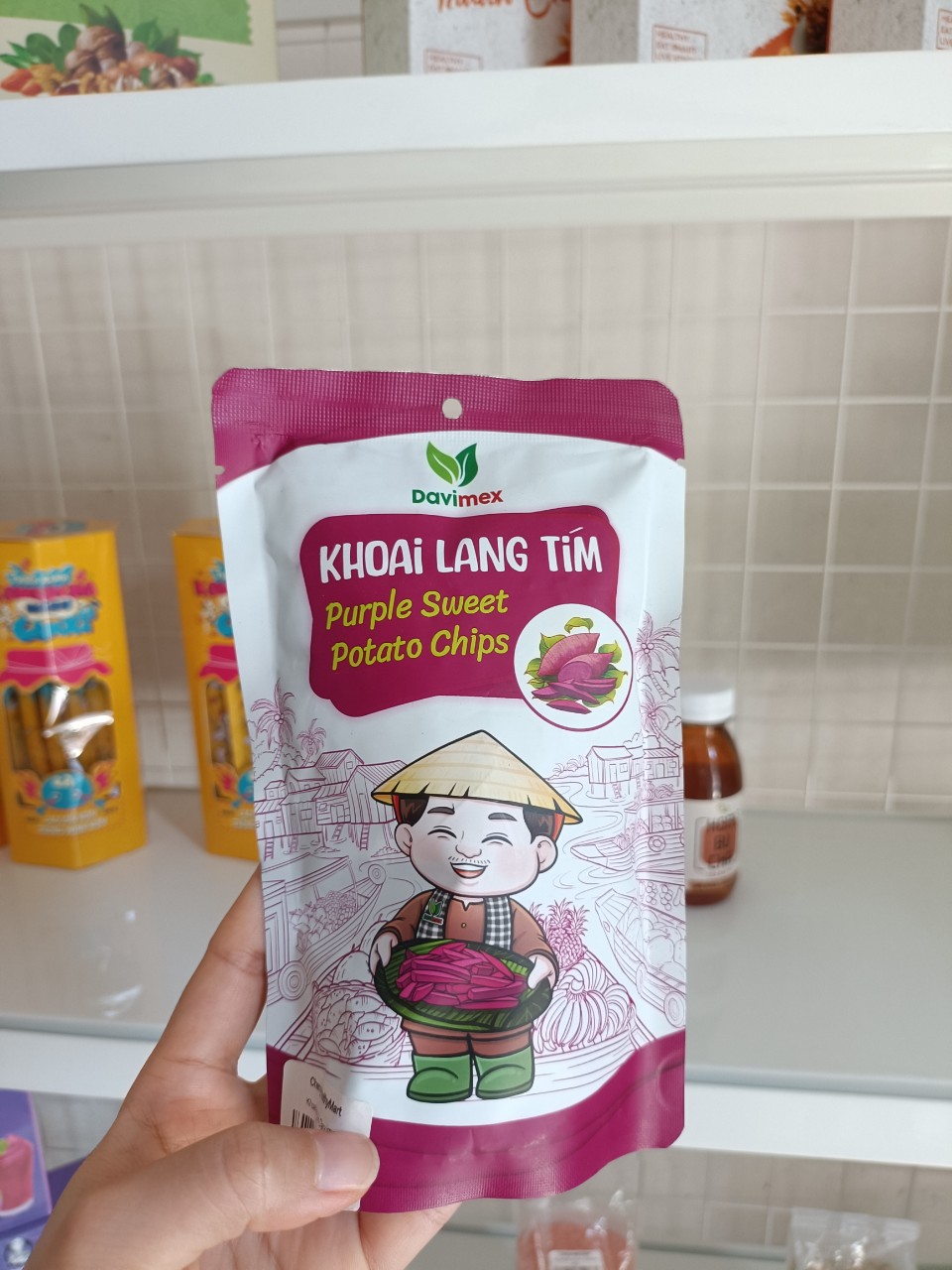 Khoai lang tím sấy giòn – DAVIMEX