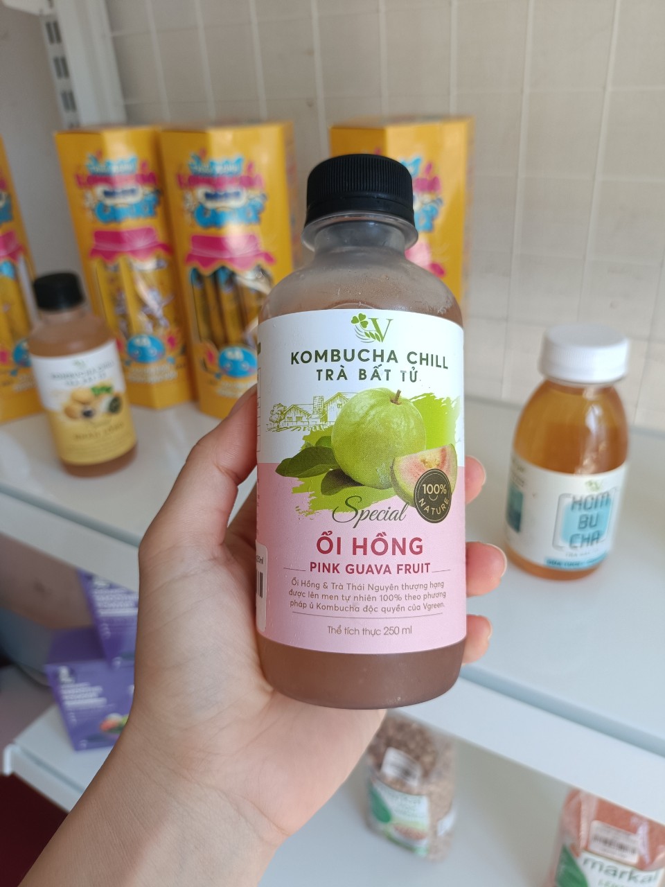 Kombucha chill ổi hồng 250ml