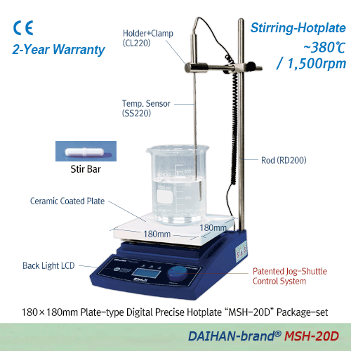 Máy khuấy từ gia nhiệt (Digital), Model: MSH-20D-set, Hãng: DAIHAN /Hàn Quốc