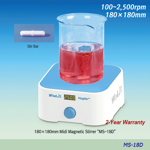 MÁY KHUẤY TỪ KỸ THUẬT SỐ MINI 180×180 Model: MS-18D, HÃNG: DAIHAN /HÀN QUỐC