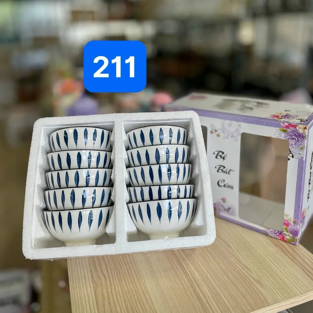 Bộ 10 Bát Cơm Hộp Xốp Đẹp (GIÂY 5B)