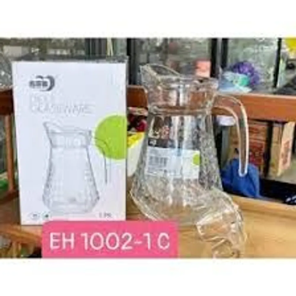 Bình đựng nước thủy tinh, ca nước DeLi cao cấp dung tích 1,7L