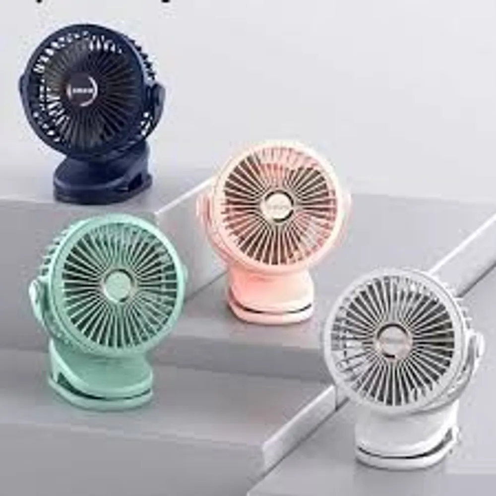 Quạt Mini , Quạt kẹp bàn Tích Điện gấp gọn Pin 10000 mAh Dung Lượng Lớn