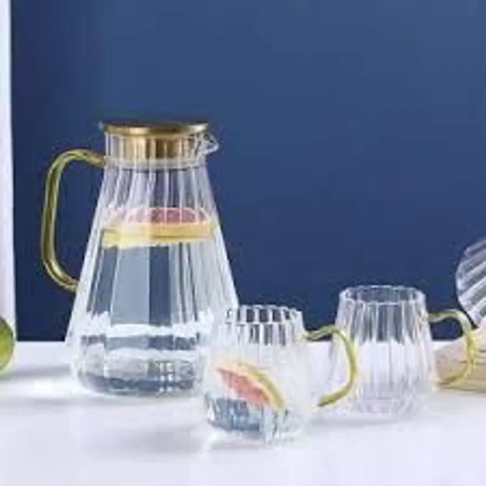 Bộ bình cốc thủy tinh chịu nhiệt cao cấp hình mũi khế