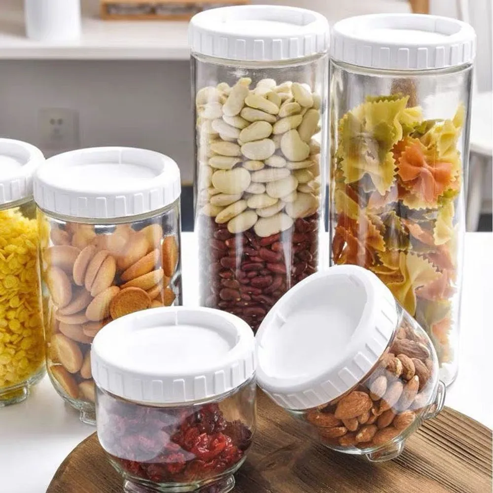 Set 5 Lọ thủy tinh đựng gia vị thủy tinh nắp xoáy