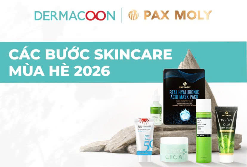 Các bước skincare mùa hè 2026: Routine chuẩn giúp da thông thoáng & tươi tắn cả ngày