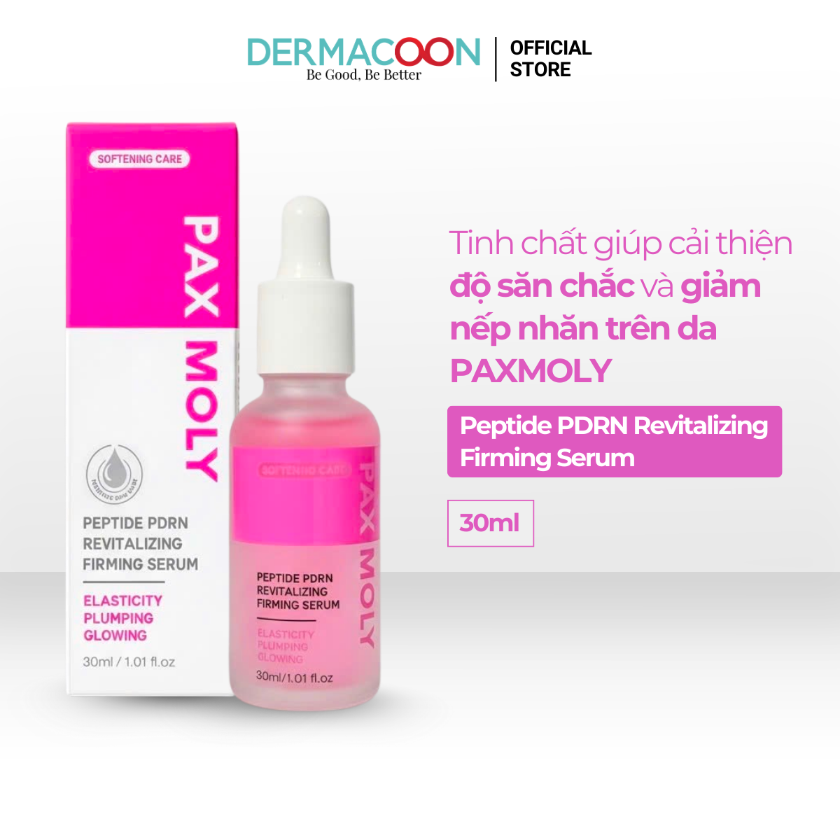 PAXMOLY Peptide PDRN Revitalizing Firming Serum Tinh chất giúp cải thiện độ săn chắc và giảm nếp nhăn trên da