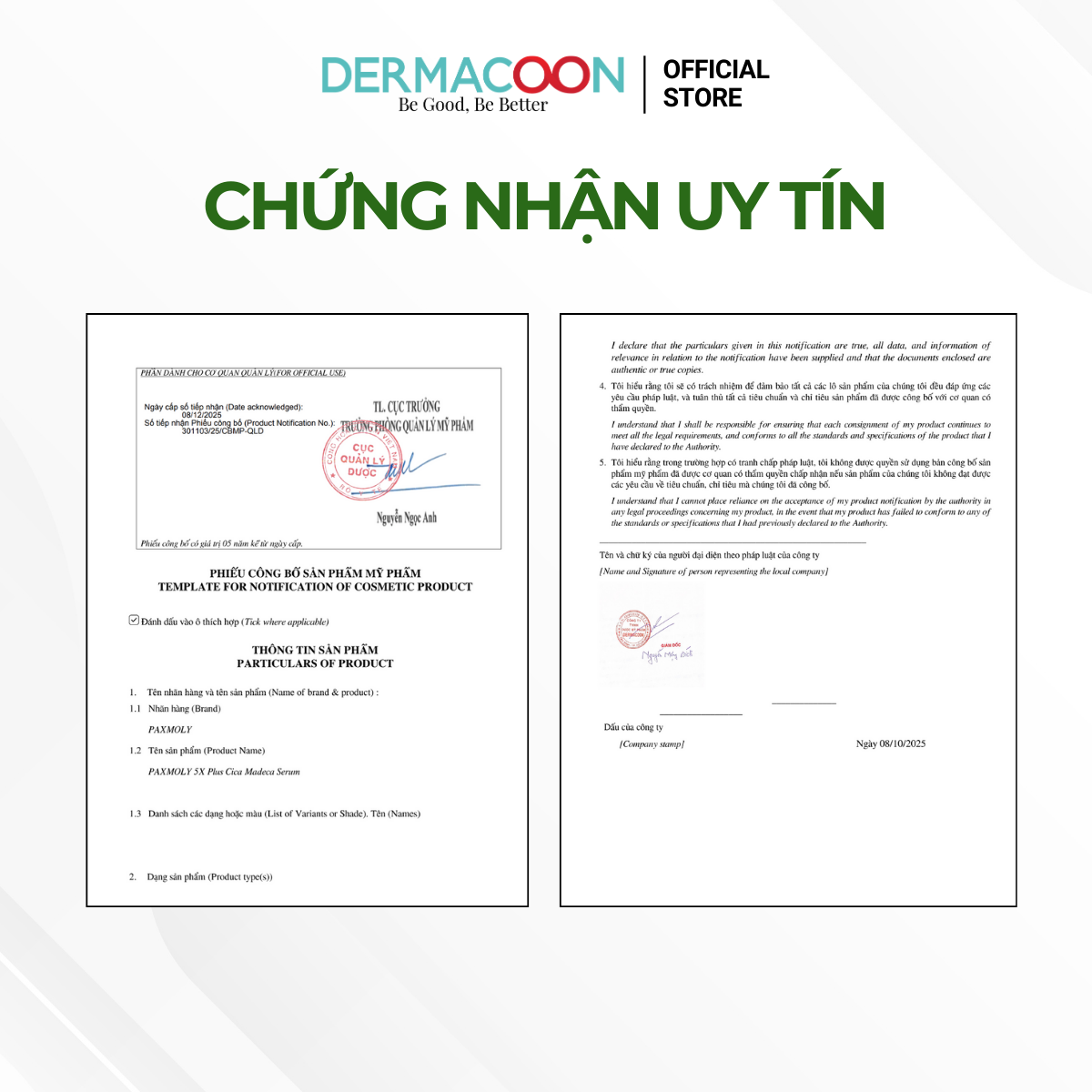 PAXMOLY 5x Plus Cica Madeca Serum 30ml Tinh chất Rau má giúp làm dịu, dưỡng ẩm và hỗ trợ phục hồi da