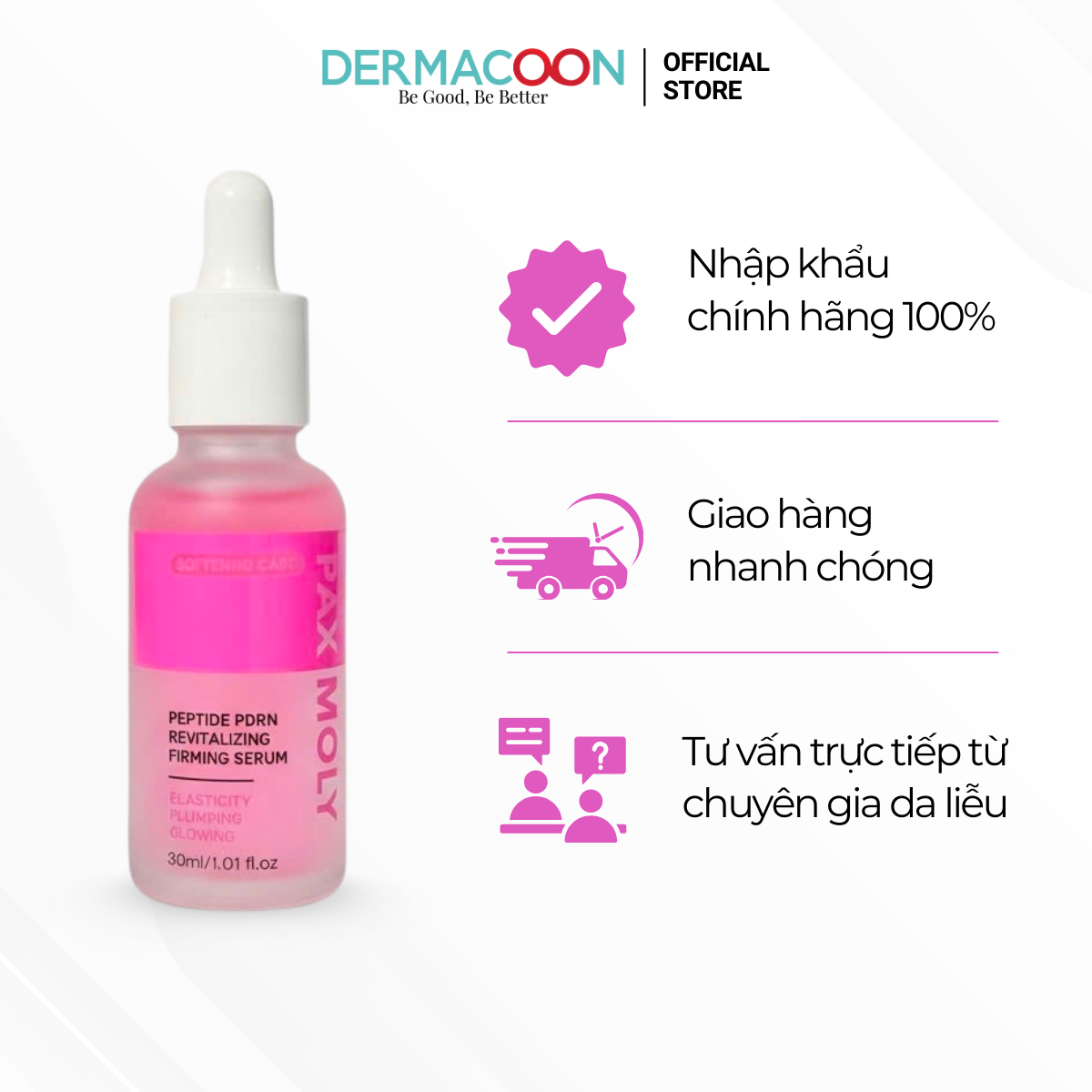 PAXMOLY Peptide PDRN Revitalizing Firming Serum Tinh chất giúp cải thiện độ săn chắc và giảm nếp nhăn trên da