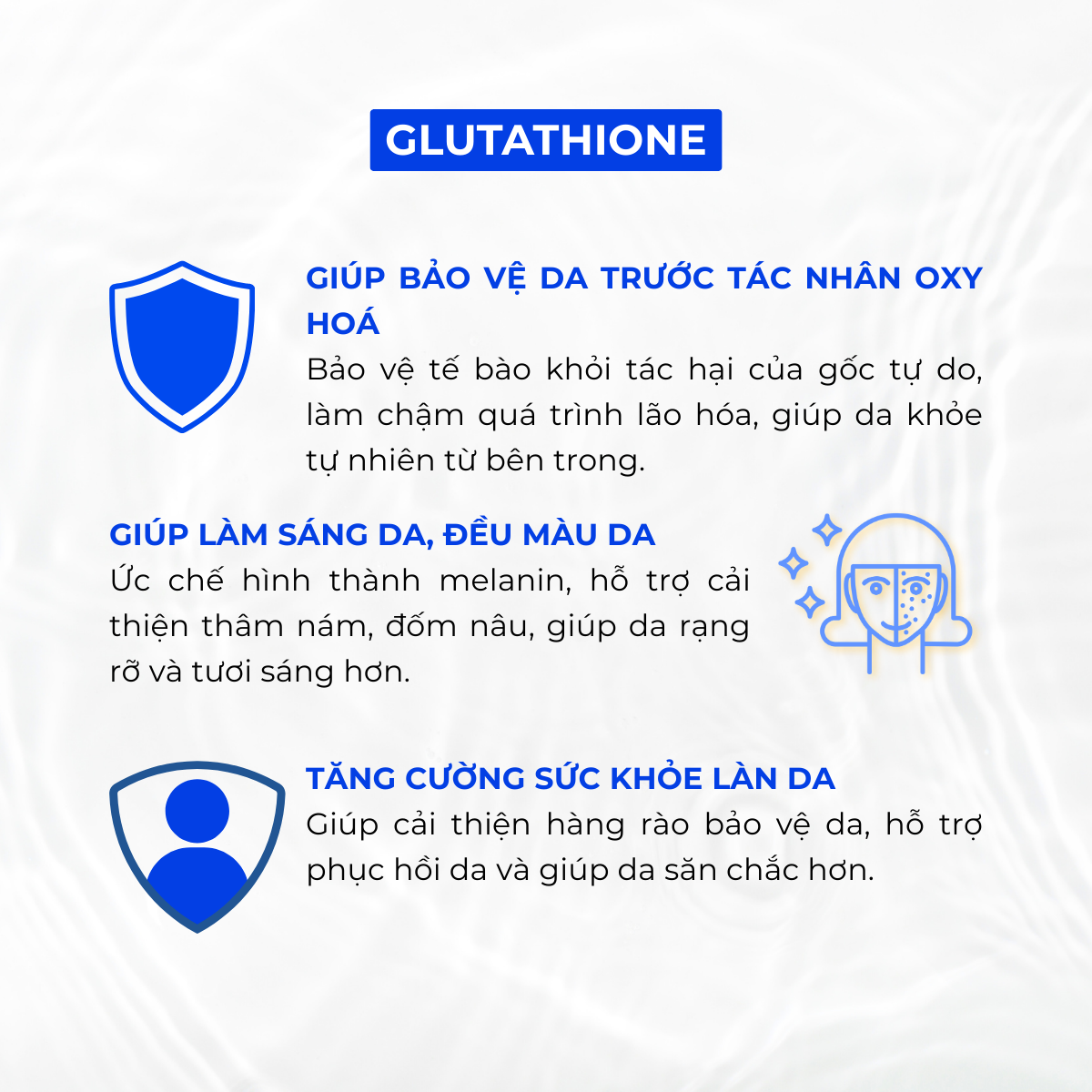 Mặt nạ dưỡng ẩm giúp làm sáng và giảm các dấu hiệu lão hoá da PAX MOLY Real Glutathione Mask Pack (Hộp 10 miếng)