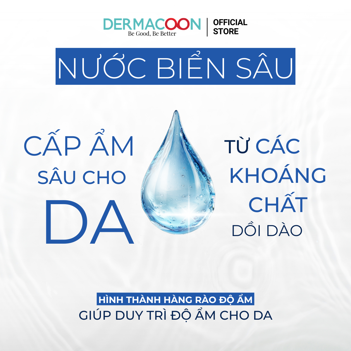 Mặt nạ dưỡng ẩm chuyên sâu giúp làm dịu kích ứng trên da khô PAX MOLY Hyaluronic Acid Deep Sea Water Mask Pack 5 Miếng