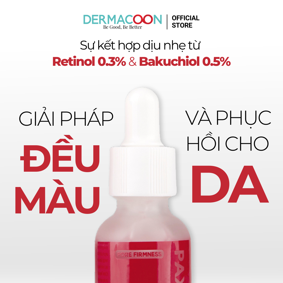 Tinh chất giúp làm mờ thâm và các dấu hiệu lão hoá PAX MOLY Retinol 0.3% + Bakuchiol 0.5% Serum 30ml