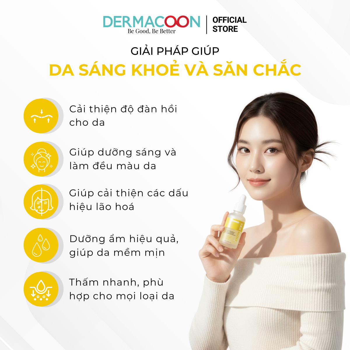 PAX MOLY AHA Vitamin E Skin Clarity Booster Serum Tinh chất giúp dưỡng sáng, cải thiện độ đàn hồi cho da