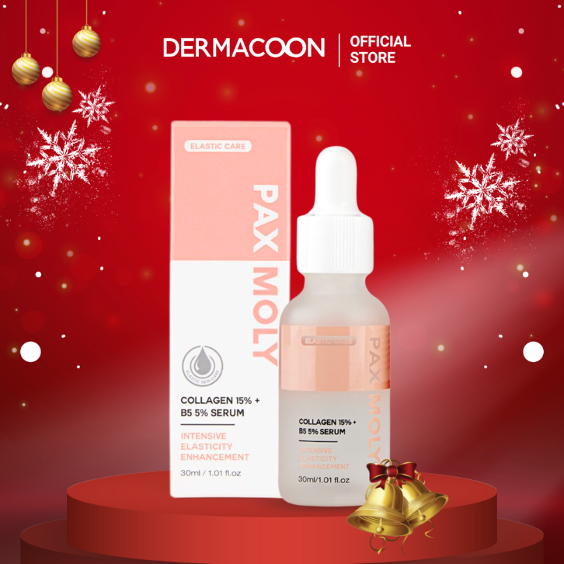 Tinh chất giúp cải thiện độ đàn hồi và làm dịu cho da nhạy cảm PAX MOLY Collagen 15% + B5 5% Serum 30ml