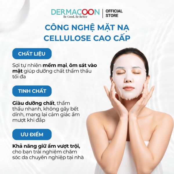 Mặt nạ dưỡng ẩm giúp làm dịu da và cải thiện da khô ráp PAX MOLY Real Hyaluronic Acid Mask Pack (Hộp 10 miếng)