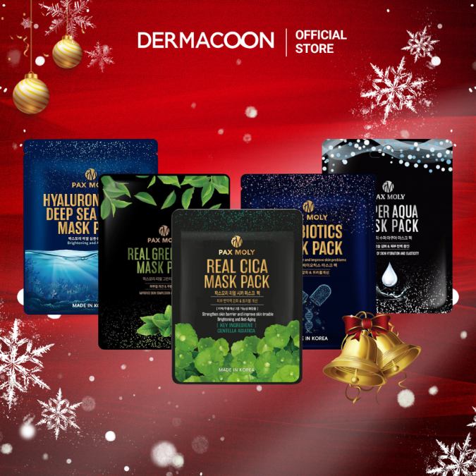 Bộ 5 mặt nạ giúp cấp ẩm, làm dịu cho da mụn Pax Moly (5 miếng x 25ml)