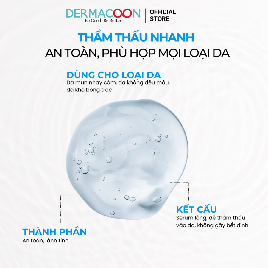Tinh chất giúp dưỡng ẩm chuyên sâu và làm đều màu da PAX MOLY Niacinamide 5% + Hyaluronic Acid 5% AC Serum 50ml