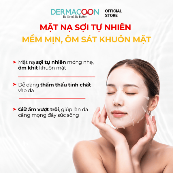Mặt nạ dưỡng ẩm giúp làm dịu và làm mềm da khô, da mất nước PAX MOLY Real Vitamin B5 Mask Pack 5 Miếng