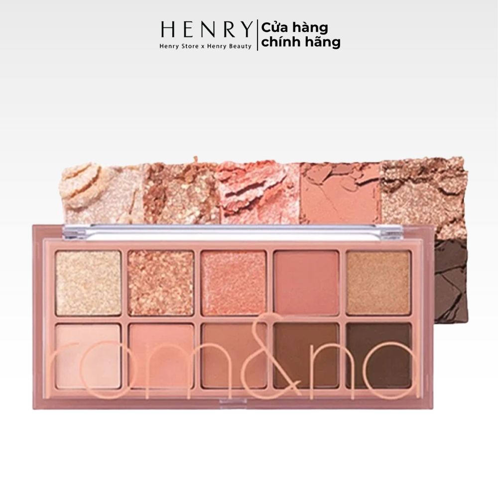 [Màu 00 - 13] Bảng Phấn Mắt 10 Ô Siêu Lấp Lánh Romand Better Than Eye Palette