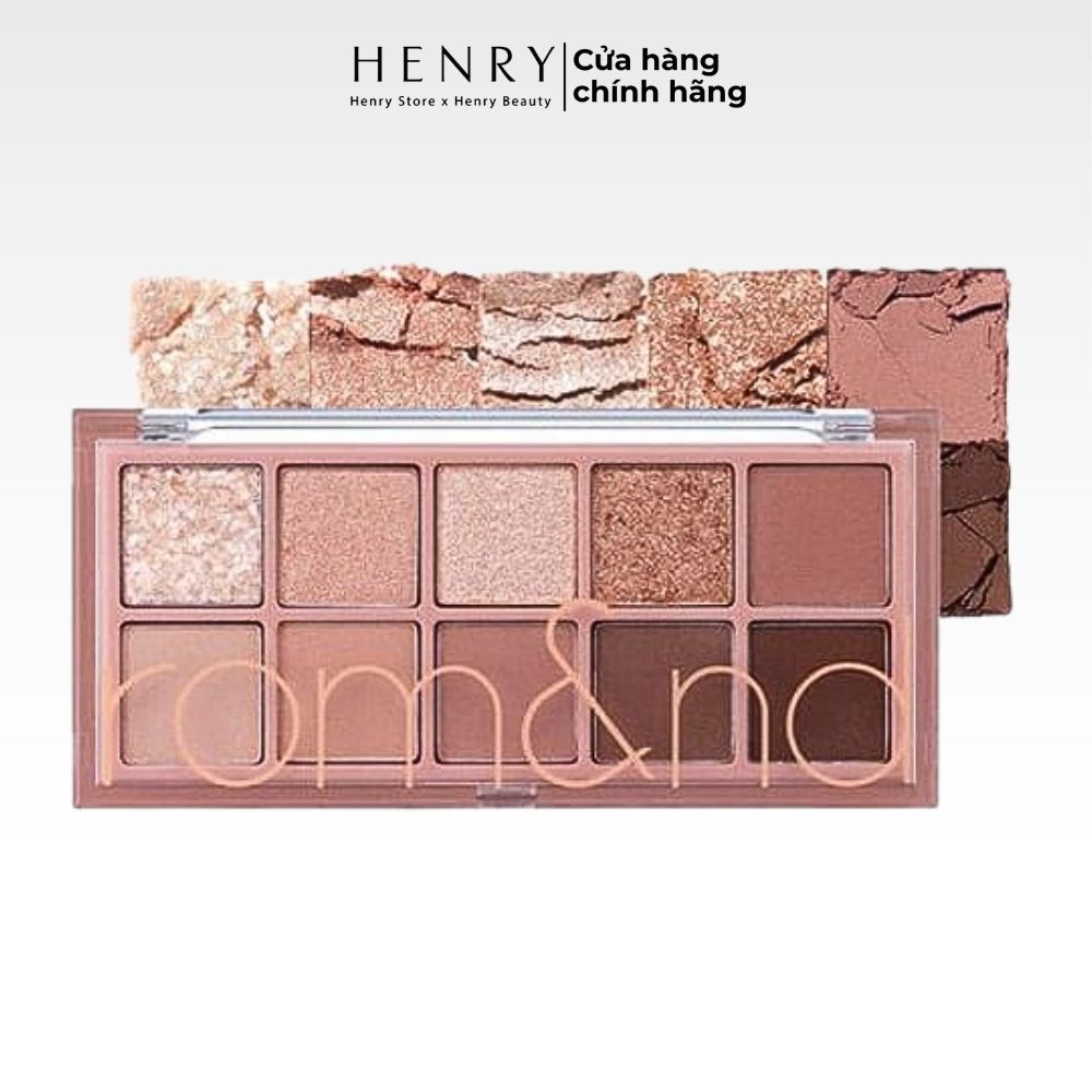 [Màu 00 - 13] Bảng Phấn Mắt 10 Ô Siêu Lấp Lánh Romand Better Than Eye Palette