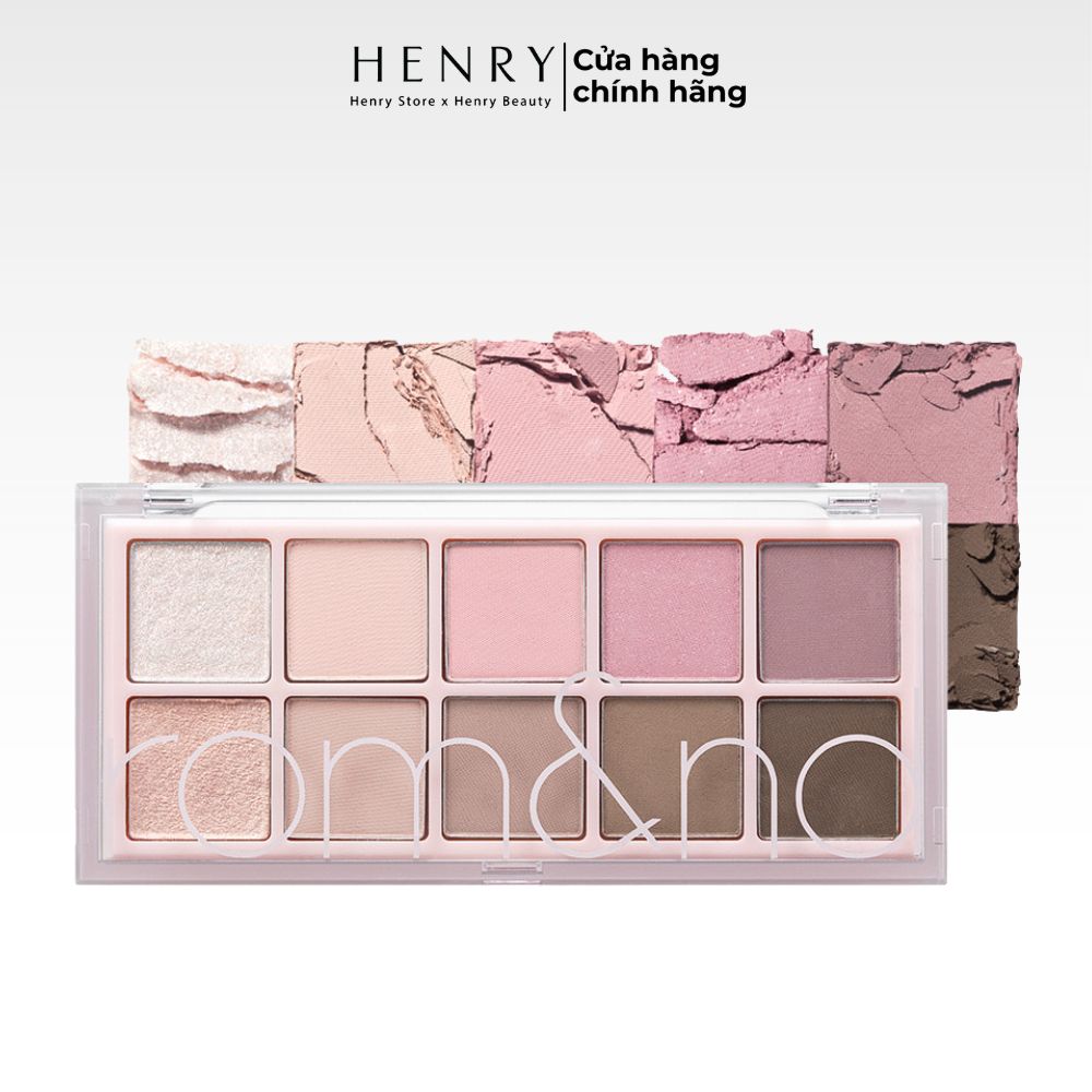 [Màu 00 - 13] Bảng Phấn Mắt 10 Ô Siêu Lấp Lánh Romand Better Than Eye Palette