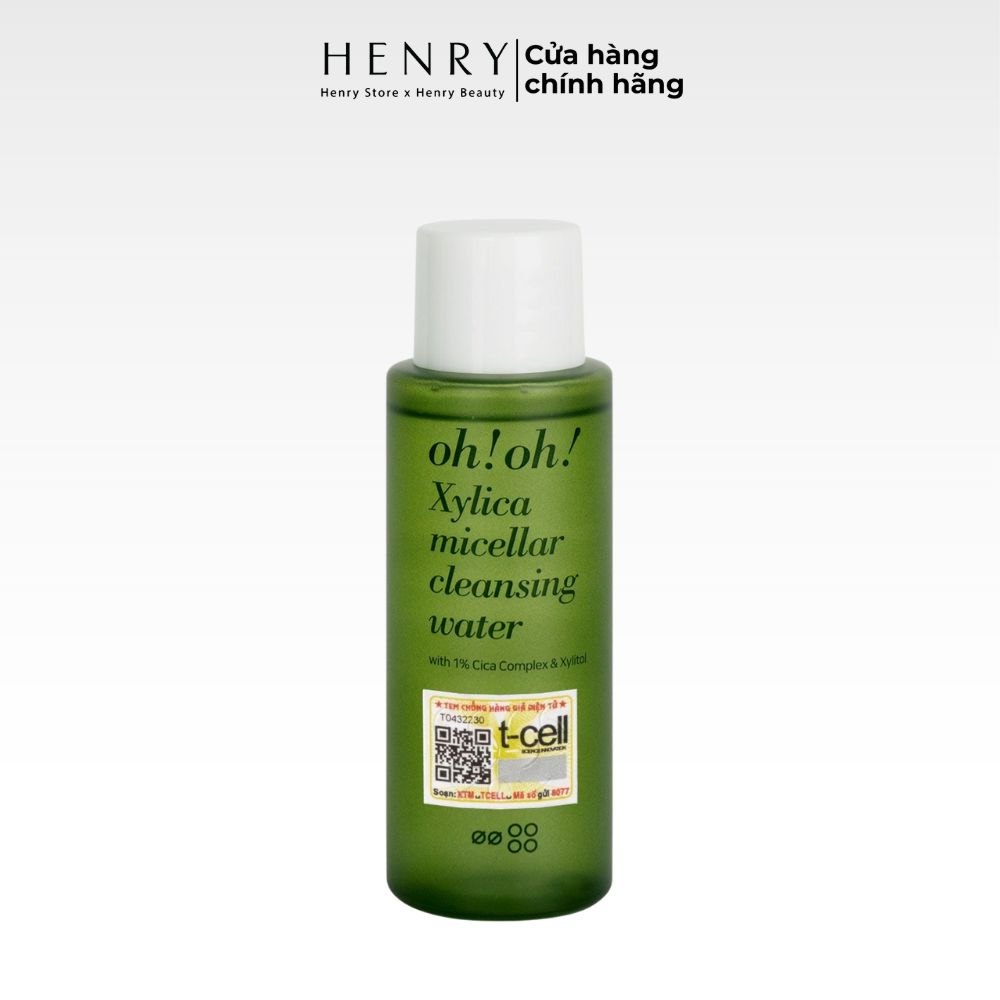 [Hàng công ty] Nước Tẩy Trang oh!oh! Xylica Micellar Cleansing Water Làm Dịu & Phục Hồi Màng Lipid 50ml