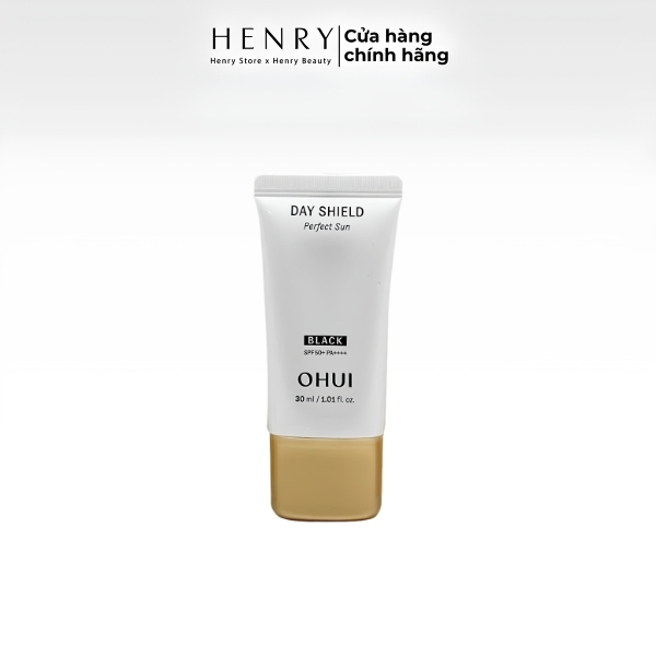 Kem Chống Nắng OHUI Day Shield Perfect Sun Black SPF50+ 30ml – Kiểm Soát Dầu, Hiệu Chỉnh Sắc Da