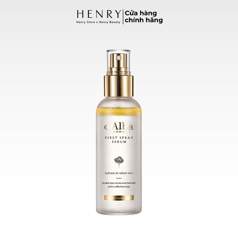 Xịt Khoáng D'Alba White Truffle Vegan First Spray Serum 100ml