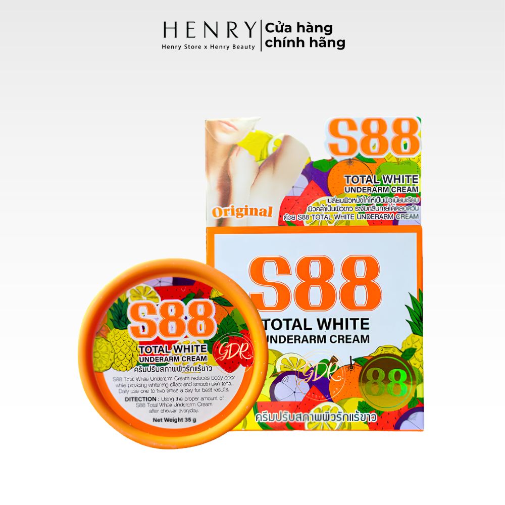 Kem Trị Thâm Nách S88 Total White Underarm Cream Dưỡng Trắng & Giảm Thâm Sạm Hiệu Quả