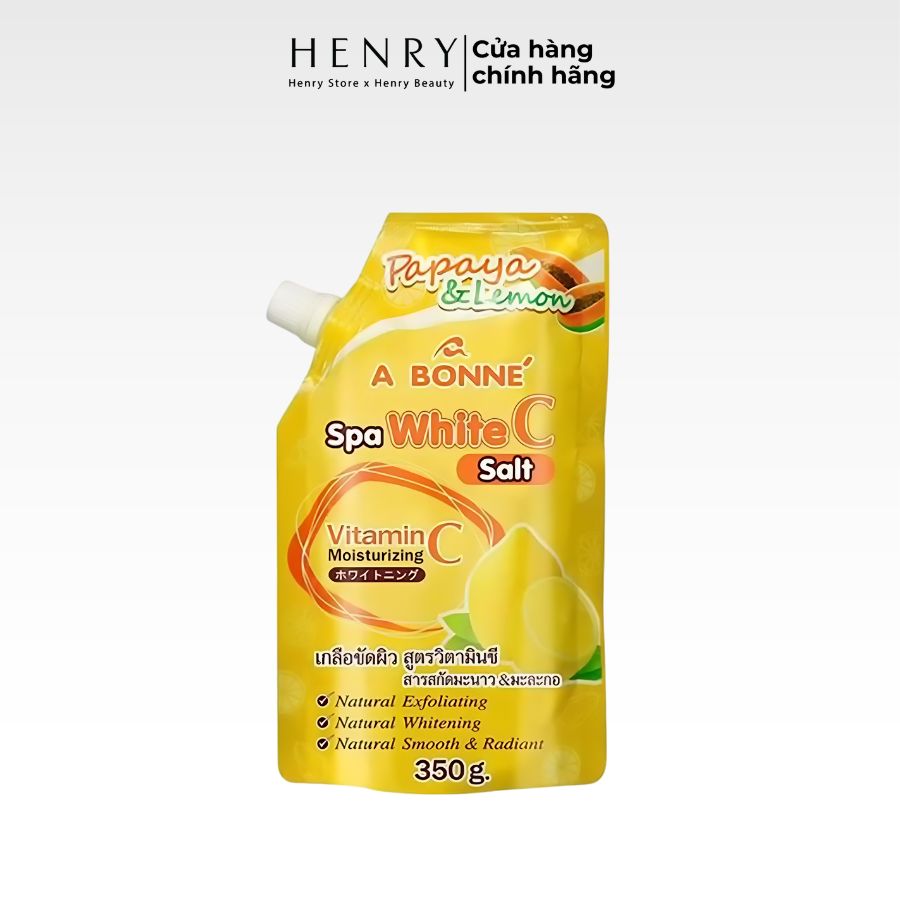 [Hàng Công Ty] Muối Tắm Trắng Da A Bonné Spa White C Salt 350g Tẩy Tế Bào Chết & Sáng Da Chuyên Sâu