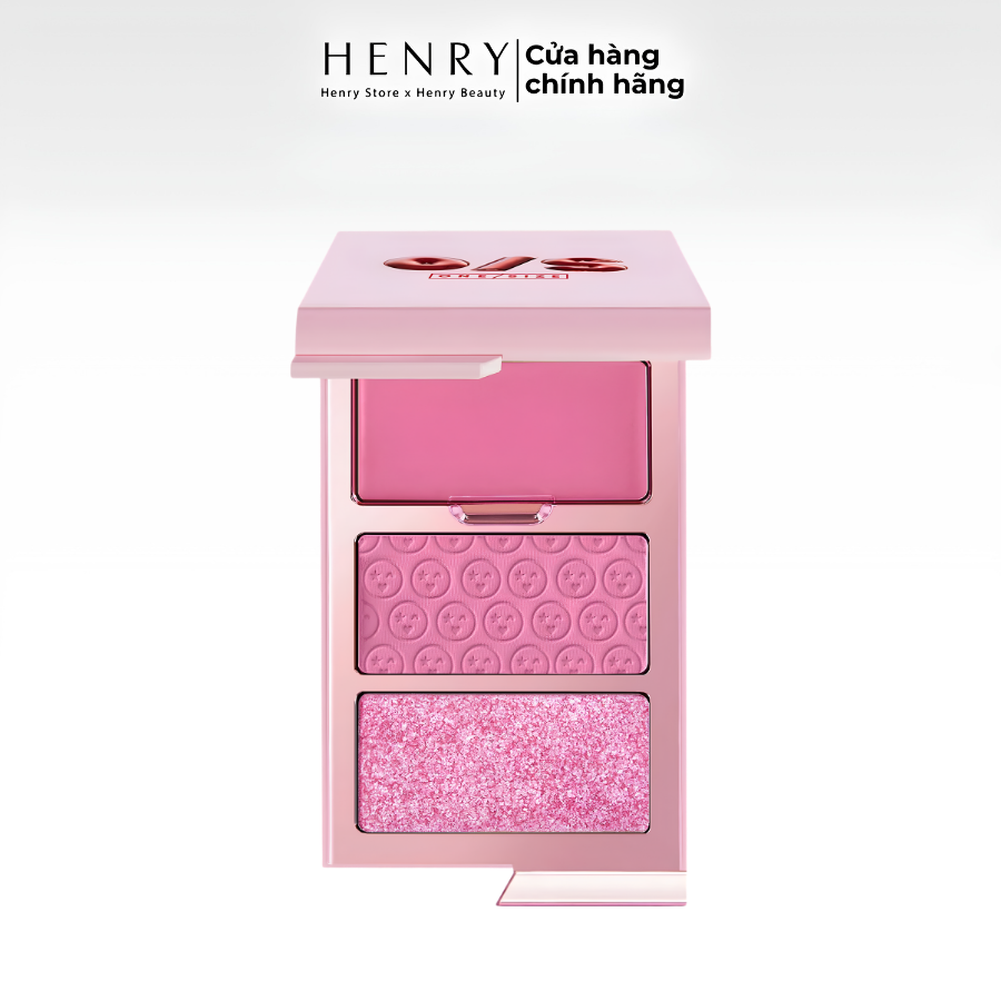 [Fullsize] Bảng Phấn Má Hồng ONE/SIZE Cheek Clapper 3D Blush Trio Palette – Bộ Ba Má Hồng Đa Hiệu Ứng Cho Gương Mặt Rạng Rỡ