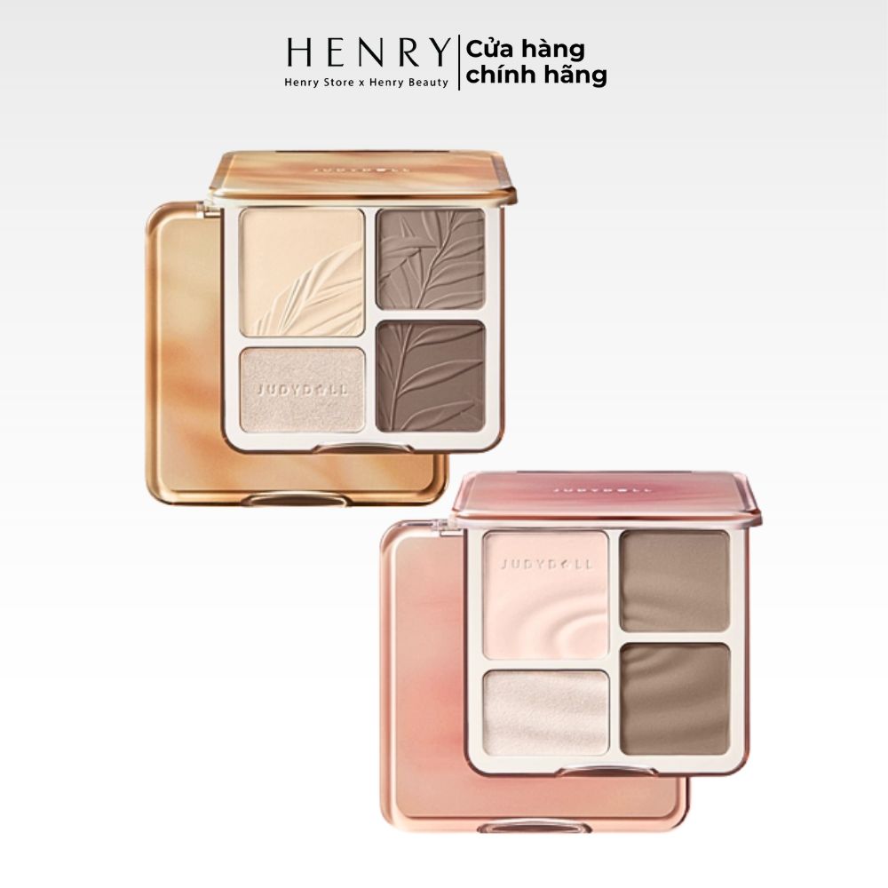Phấn Tạo Khối 4 Ô Judydoll Highlight & Contour