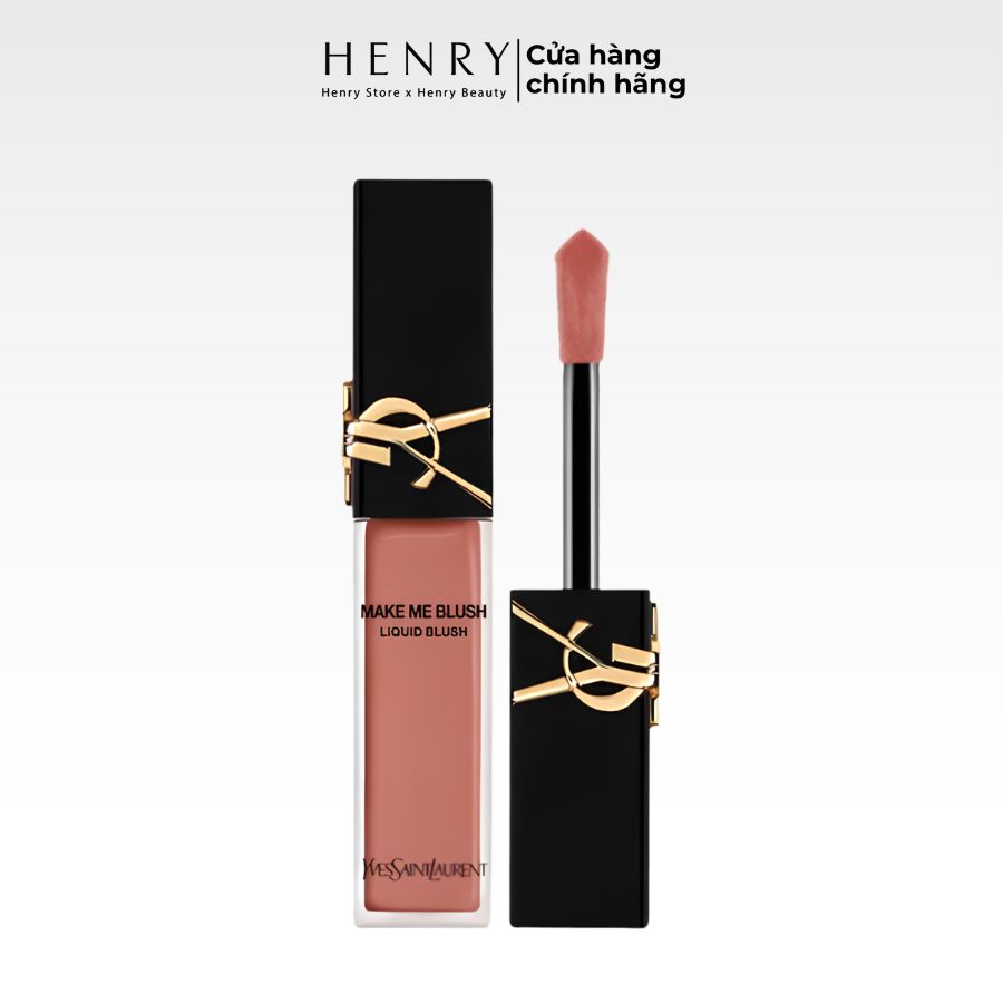 [Fullbox] Phấn Má Hồng Dạng Kem Yves Saint Laurent YSL Make Me Blush Blurring Liquid Blush 37 Peachy Nude Màu Hồng Nude, 15ml