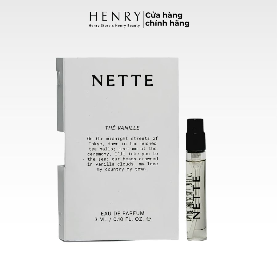 [Vial] Nước Hoa Unisex Nette Lemon Puff Eau De Parfum Hương Bánh Chanh Vanilla Ngọt Ngào, Thư Thái
