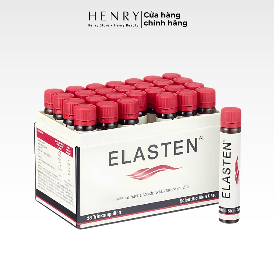 [Hàng Công Ty] Nước Uống Collagen Elasten Hộp 30 Ống x 25ml