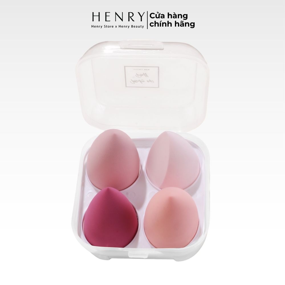Hộp 4 Mút Trang Điểm Đa Năng Cho Lớp Nền Mịn Mượt Hoàn Hảo