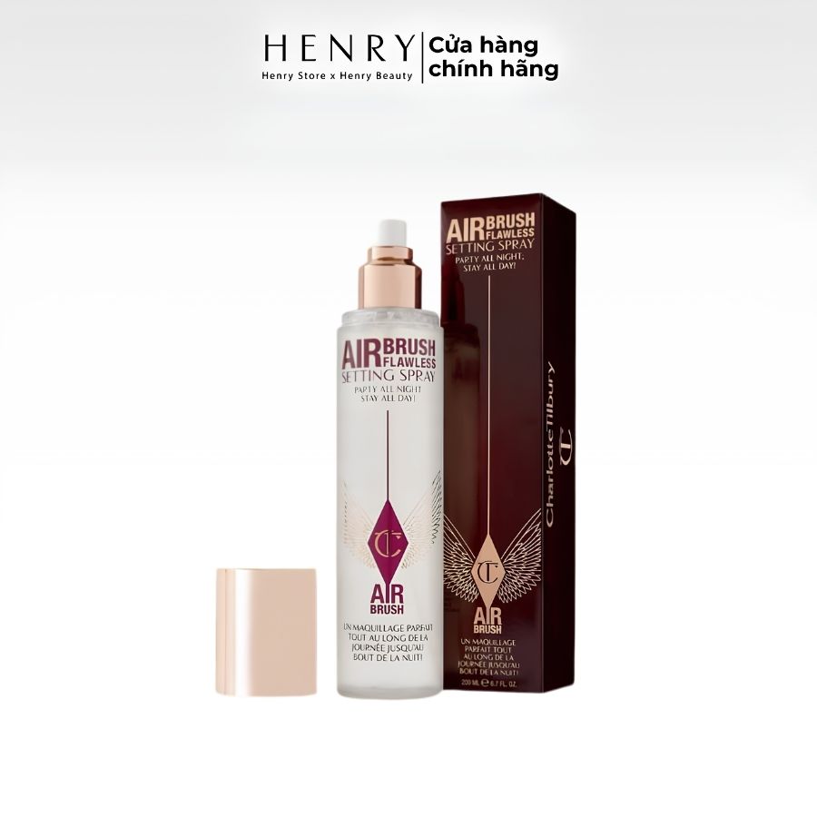 (34ml) Xịt Khóa Nền Charlotte Tilbury Airbrush Flawless – Giữ Nền Mịn Lì, Hạn Chế Xuống Tông