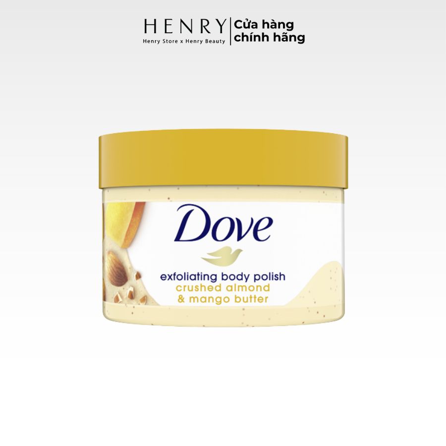 [Bản Mỹ] Tẩy Tế Bào Chết Dove Hương Hạnh Nhân & Bơ Xoài 298g Da Mịn Màng Như Em Bé