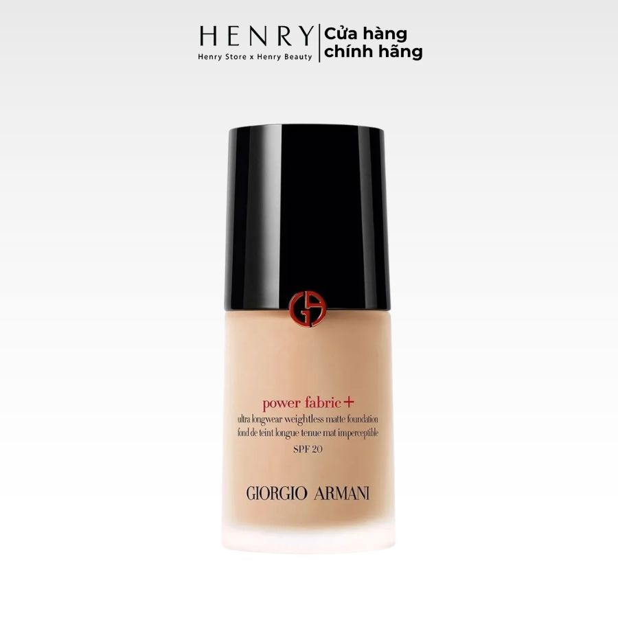 Kem Nền Giorgio Armani Power Fabric+ Ultra Longwear 30ml Tone 3 Độ Che Phủ & Bền Màu 24H