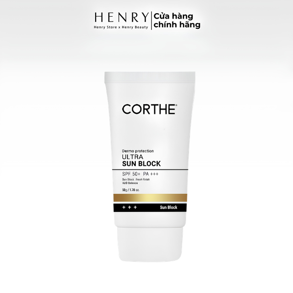 Kem Chống Nắng Corthe Dermo Protection Ultra Sun Block SPF50+ PA+++ 50g – Bảo Vệ Da Toàn Diện, Dịu Nhẹ Cho Mọi Loại Da