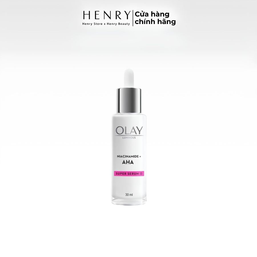 Serum Olay Luminous Niacinamide + AHA Super Serum 30ml – Tinh Chất Làm Sáng Da, Mờ Thâm Và Tái Tạo Làn Da Rạng Rỡ