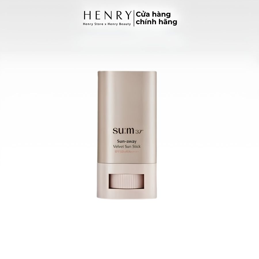 Lăn chống nắng Su:m 37 Sun-Away Velvet Sun Stick SPF50 18g – Bảo Vệ Da Hiệu Quả, Mỏng Nhẹ & Không Bết Dính