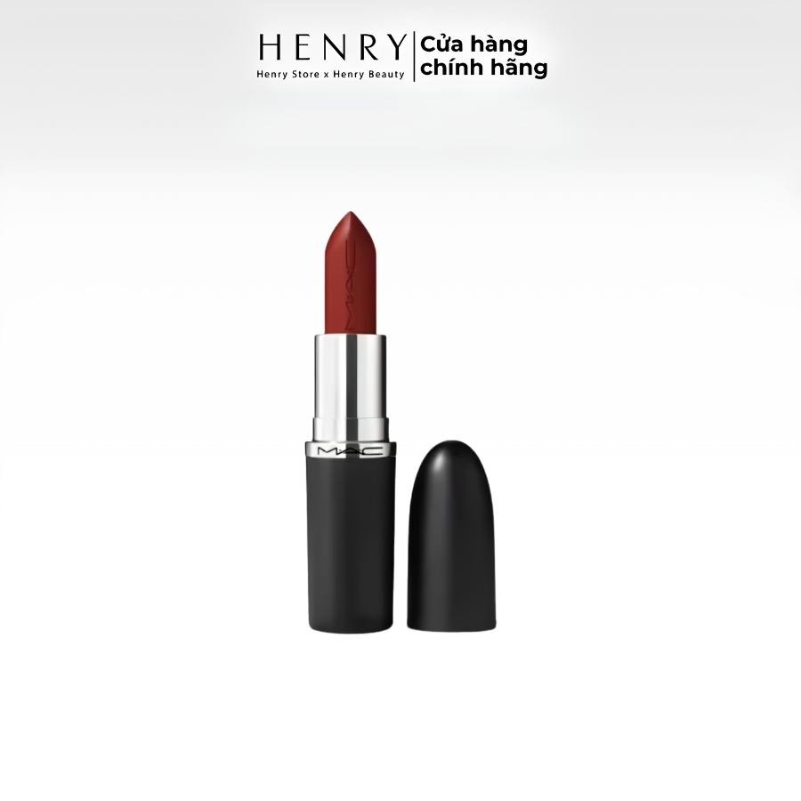 Son MAC Ximal Sleek Satin Lipstick 827 Dubonnet 3.5g - Màu Đỏ Mận Quyến Rũ, Sang Trọng