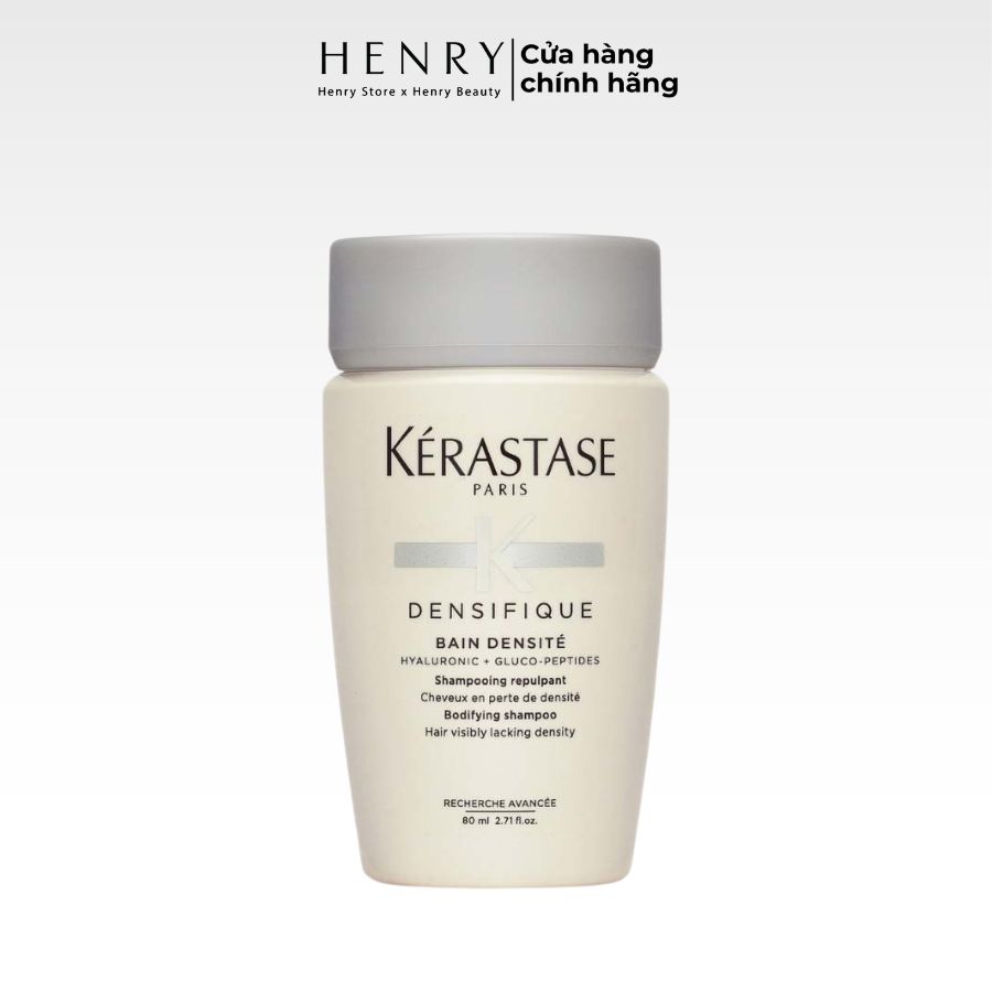 Dầu Gội Kérastase Densifique Bain Densité Trắng 80ml Giải Pháp Làm Dày & Kích Thích Mọc Tóc