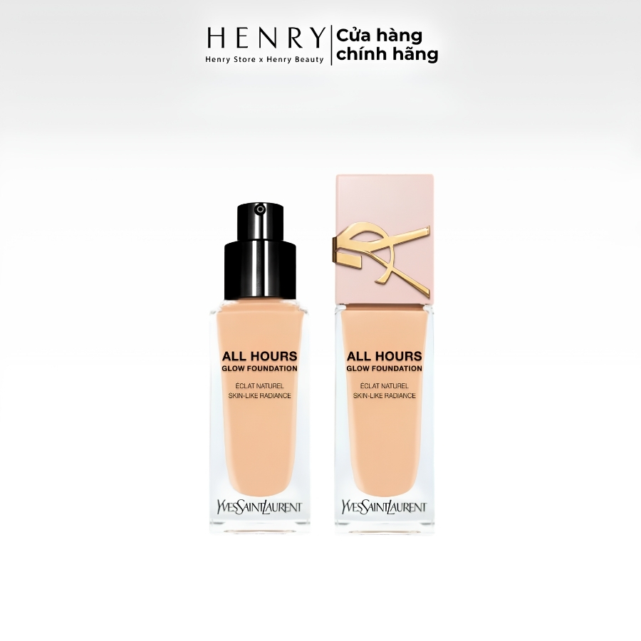 Kem Nền Yves Saint Laurent YSL All Hours Glow Foundation Tone LC1 25ml - Căng Bóng, Mịn Màng Tự Nhiên