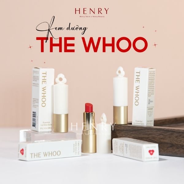 Son Dưỡng The Whoo Essential Lip Glow Balm Bloom Red 99 – Dưỡng Ẩm, Căng Mọng & Tô Điểm Sắc Môi Tự Nhiên